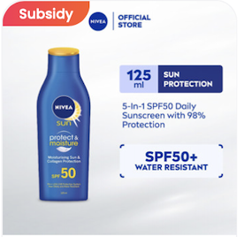 NIVEA Sun Protect & Moisture Lotion SPF50 PA+++ Sun Care Water Resistant (125ml/75ml)